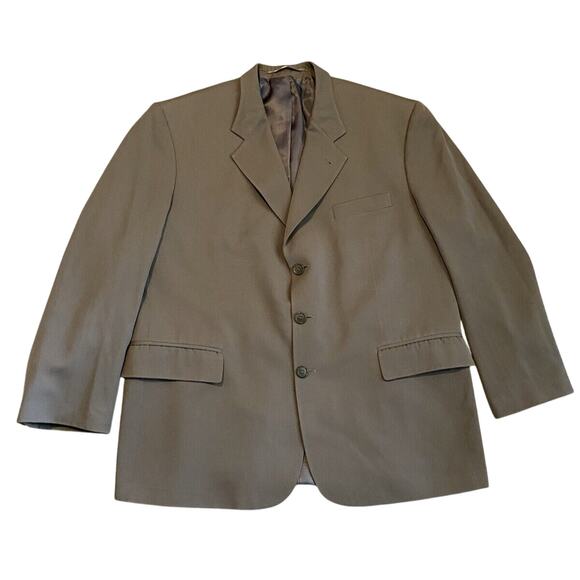Vtg House of LaurencePur International Suit Jacket Mens 46 Gray Wool Sports Coat - Picture 1 of 13